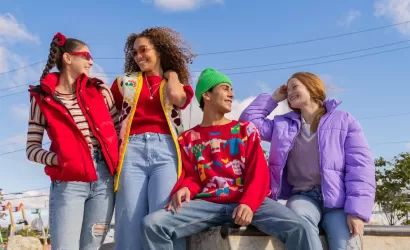 Adolescentes en un parque
