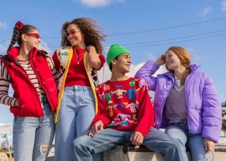 Adolescentes en un parque